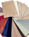 The manufacturer has in stock woven texture PVC leather bags, sliding doors, bedside table cushions, sofa cushions, soft and hard leather fabrics Item Picture